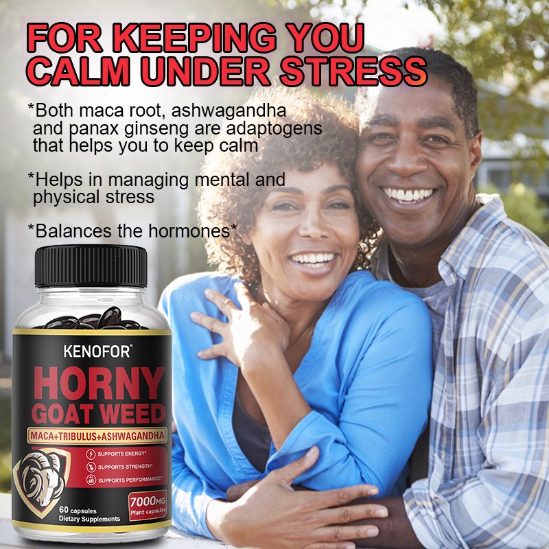 Horny Goat Weed 60 Capsules Maca Root Extract Panax Ginseng Tribulus Terrestris