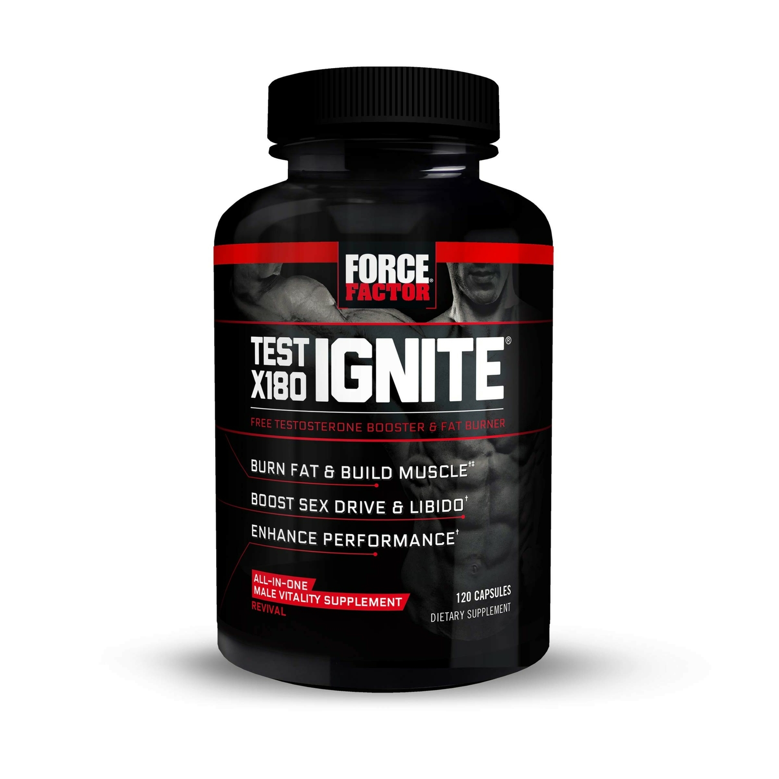 Test X180 Ignite Total Testosterone Booster for Men with Fenugreek Seed and G…