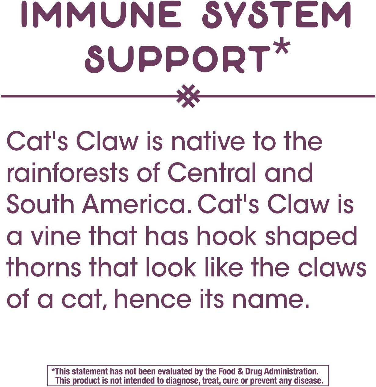 Nature’s Way Standardized Cat’s Claw Extract, 175 Mg per Serving, 60 Capsules