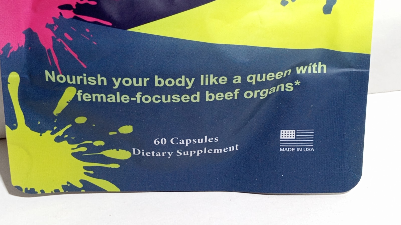 MISS LULY Female-Focused Bovine Organ Supplement 60 Capsules Grass Fed USA