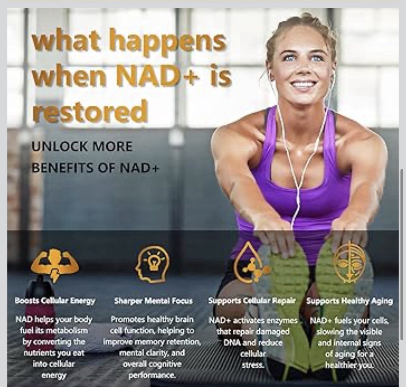 UNcena NAD+ Nicotinamide Riboside + Trans-Resveratrol 1500mg 120 Ct