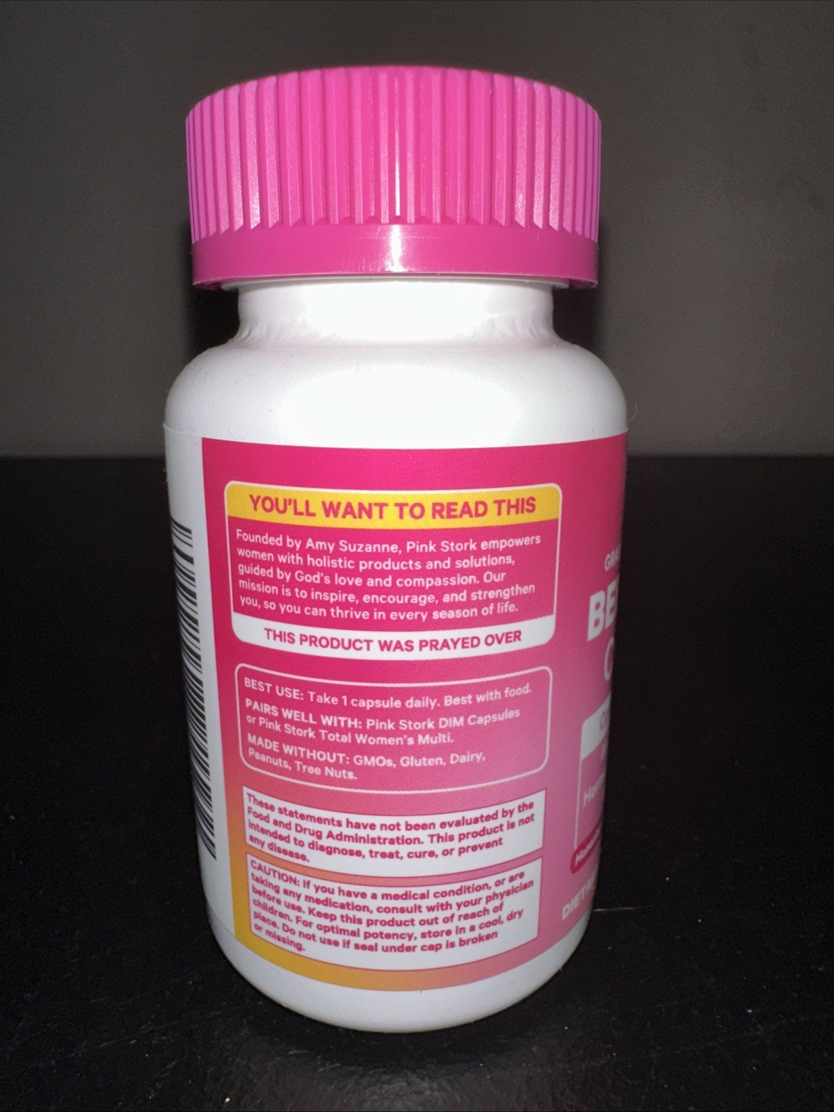 PINKSTORK Beef Organ Complex Grass Fed 60 Capsules Women Hormone Energy Support