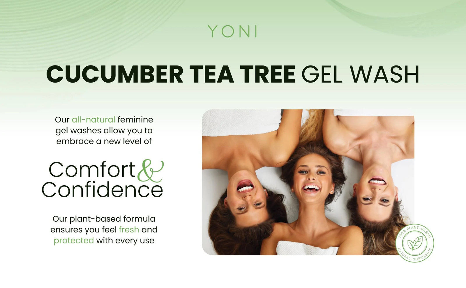 Healthy Herbs | Yoni Gel Wash, Feminine Care Tea Tree, Cucumber, Aloe