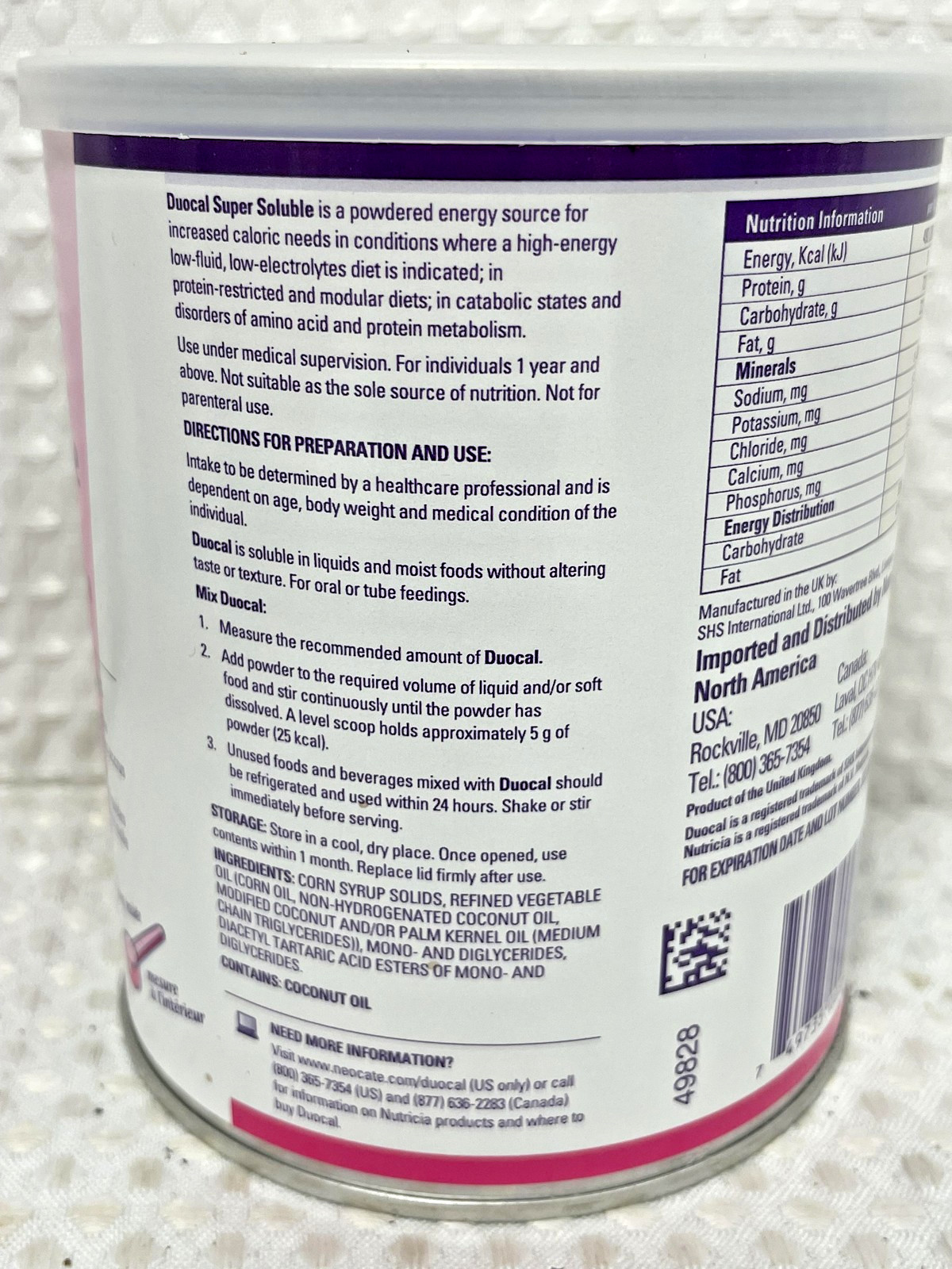 Lot of 3 Nutricia Duocal Super Soluble Powder 14.1oz 400g Medical Food Exp 2027