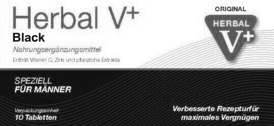 10 x ORIGINAL HERBAL V PLUS BLACK 200 – Black Pills for Adult Men