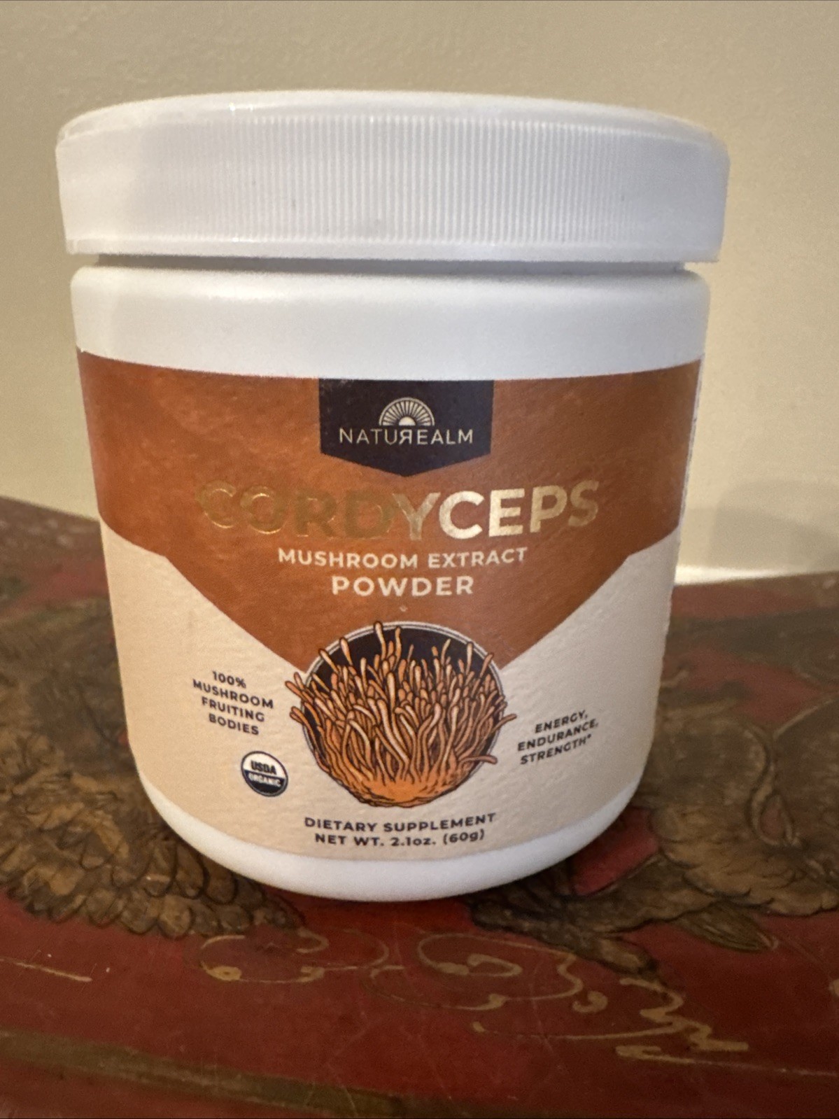 Naturealm Cordyceps Mushroom Extract Powder, Dietary Supplement, 2.1oz