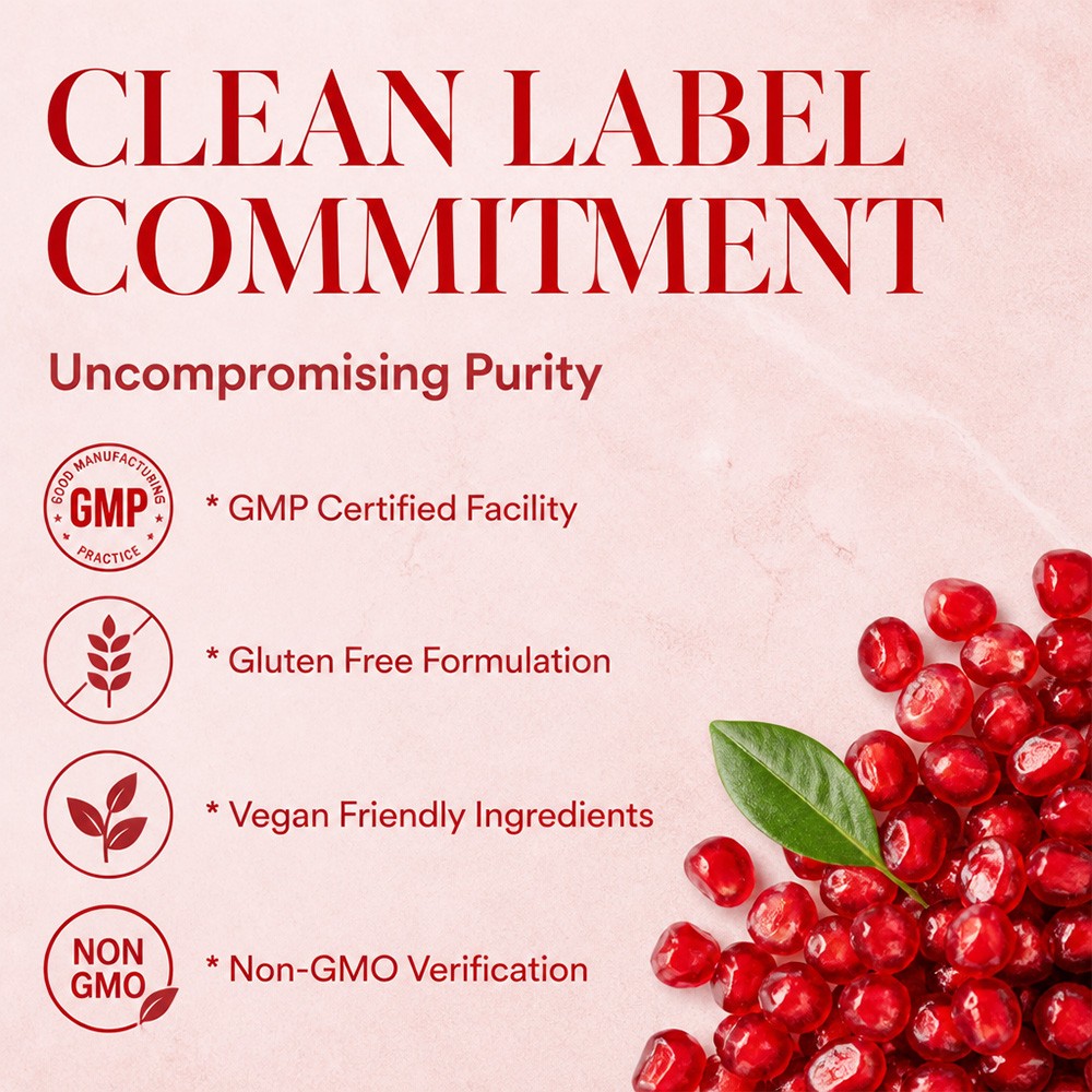 Organic Dietary Supplement, With Pomegranate Fruit Extract 700mg, 30-120 Softgel