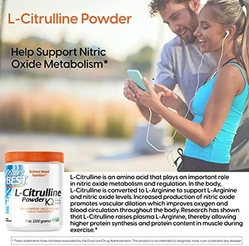 Doctor’s Best L-Citrulline Powder, Improve Circulation & Muscle Maintenance 7 Oz