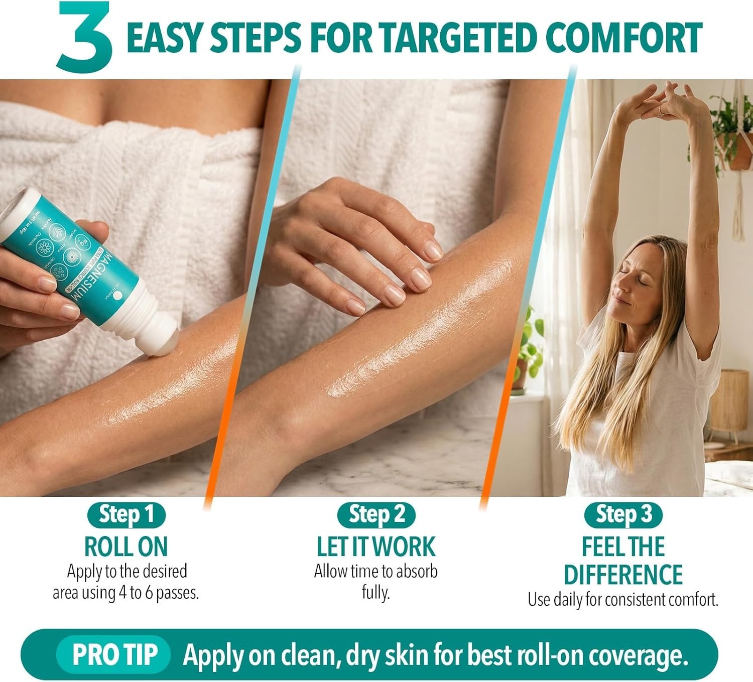 Dr. Robaina Magnesium Roll On Zechstein Magnesium Chloride with Arnica & OptiMSM