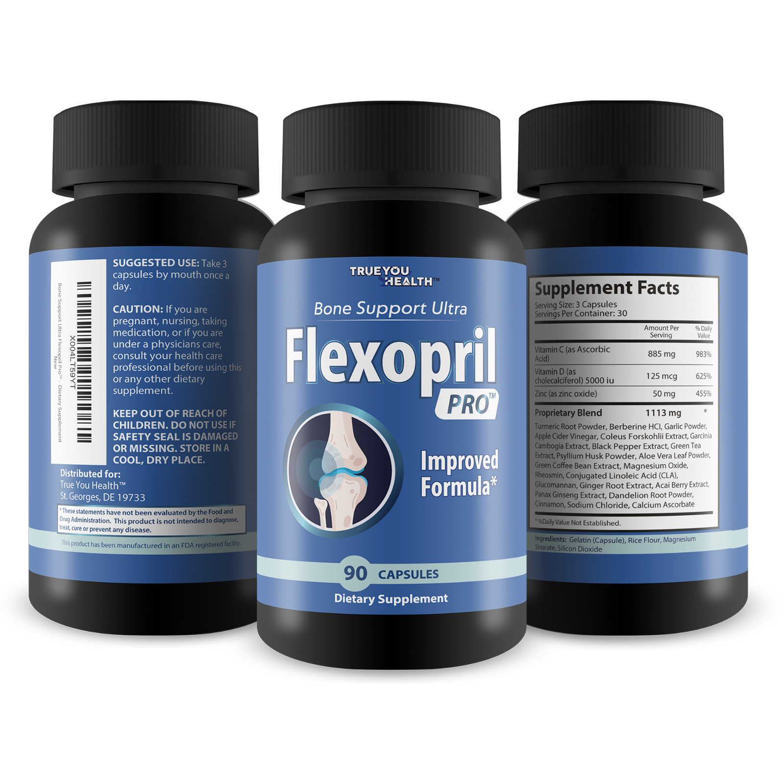 Bone Support Ultra Flexopril Pro – Improved Formula – Bone Health Supplement