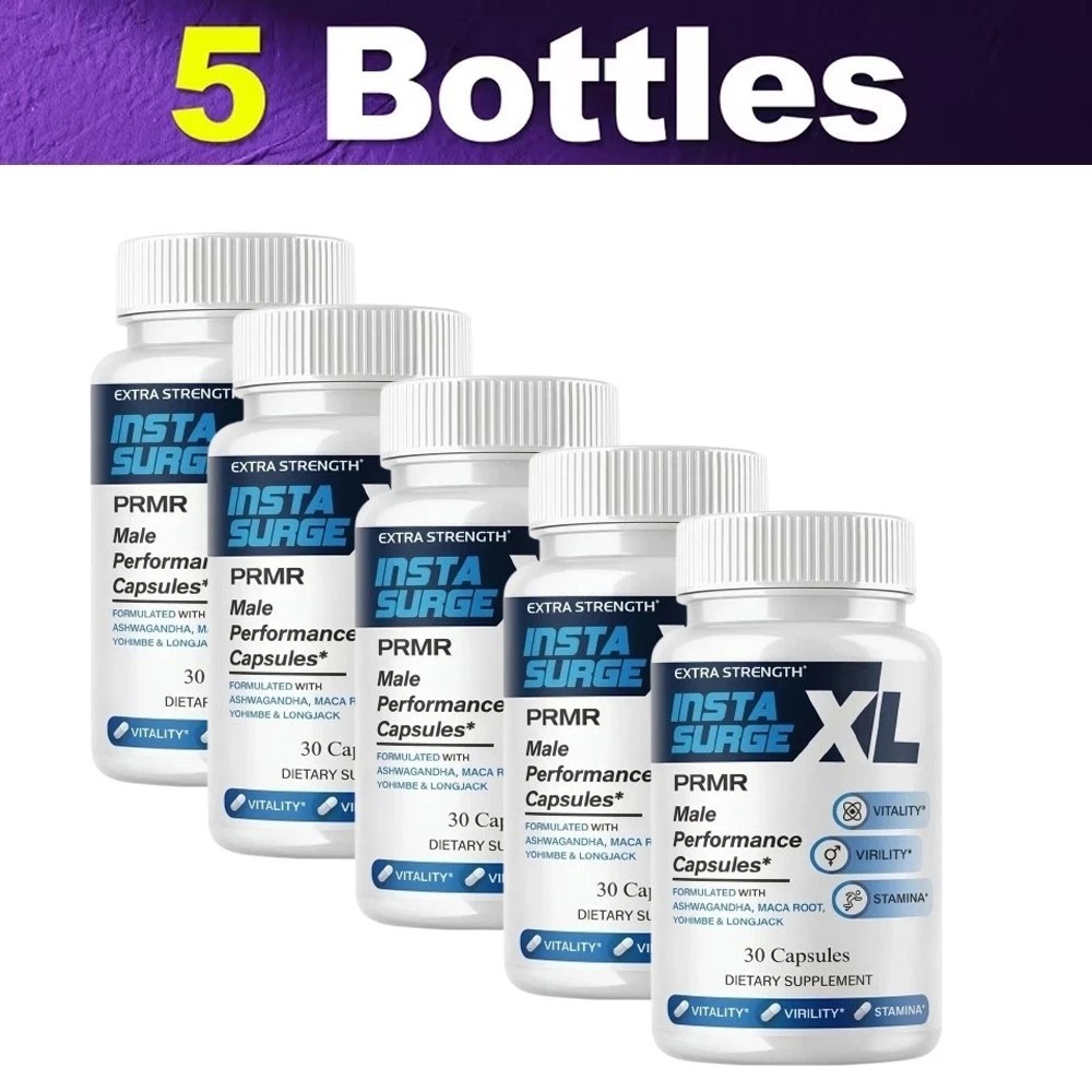 Insta Surge XL Performance, InstaSurgeXL Advanced Formula 30 Capsule X Pack of 5