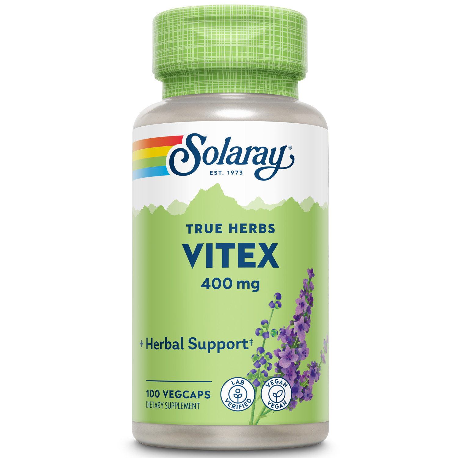 Solaray Vitex Berry 400mg | Women’s Healthy Hormone Balance Formula | 100ct