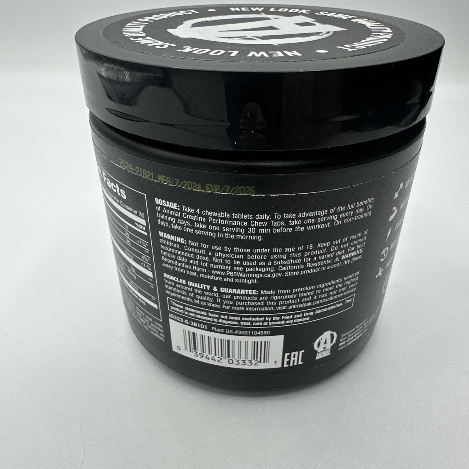 Creatine Performance Chews, Grape, 120 Chewable Tablets Expires 7/2026 Workout