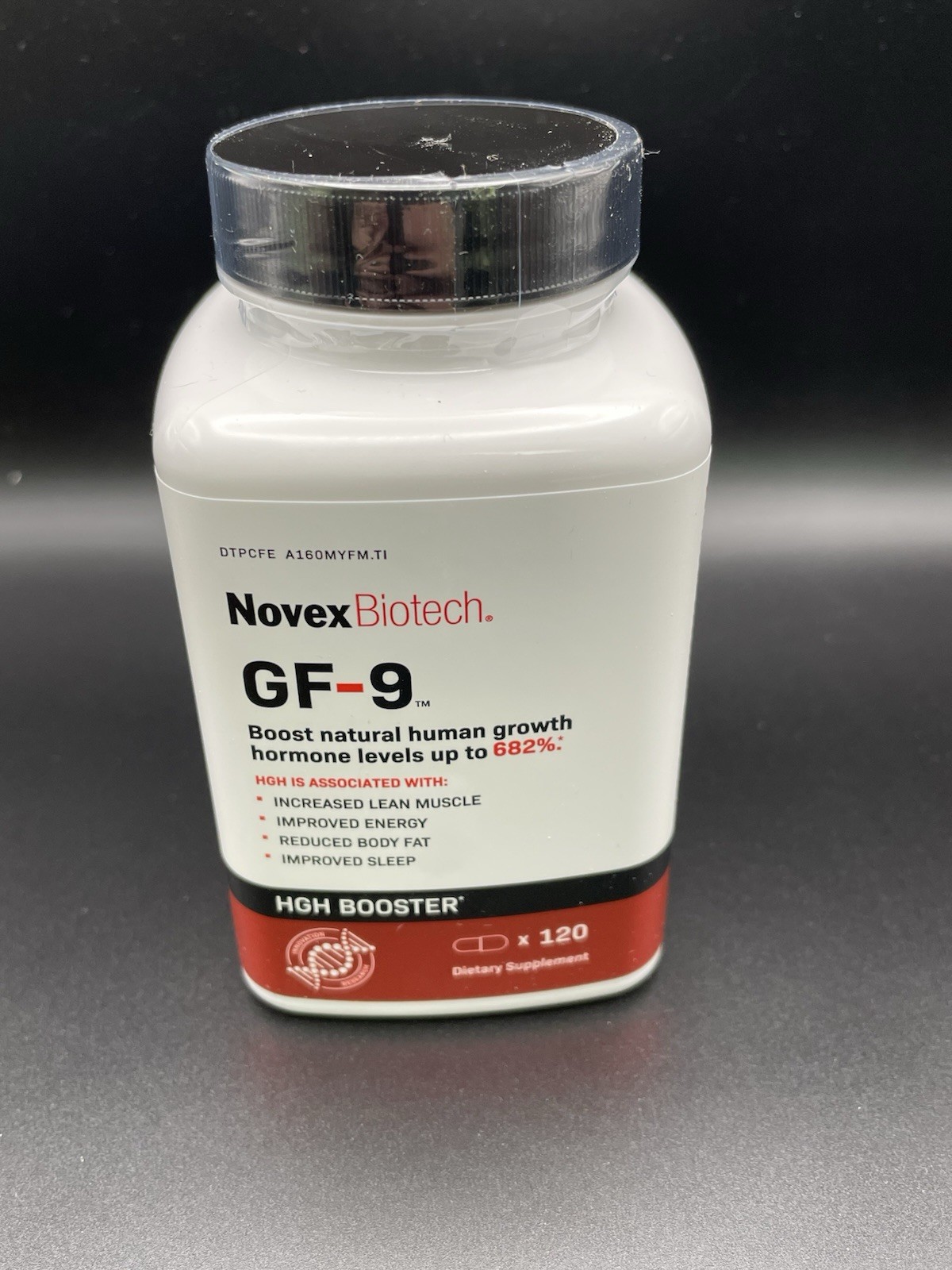 Novex Biotech GF-9 HIGH Boosting Supplement 120 Count – BIG SIZE – EXP 05/2028