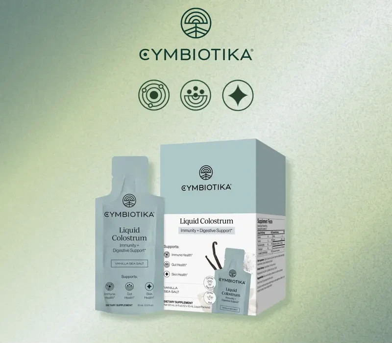 FLASH SALE! Cymbiotika Liquid Colostrum 12-Pack Vanilla Sea Salt – Only 1 Left!
