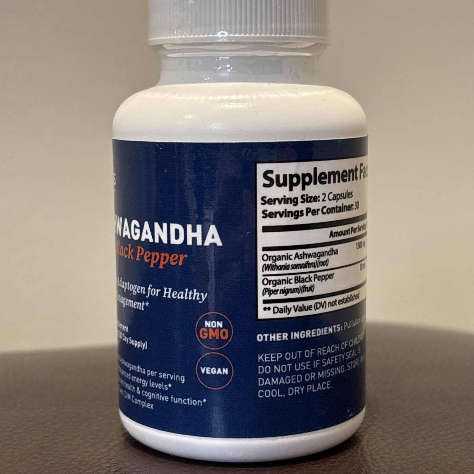 Dr Tobias, Ashwagandha w/Black Pepper, 60 Capsules(30 Day Supply), EXP 05/2028