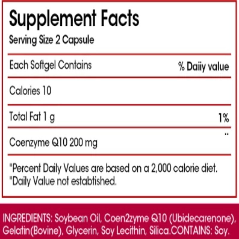 Coq10 Co Q-10 200 mg – 30 to 120 Rapid Release Softgels