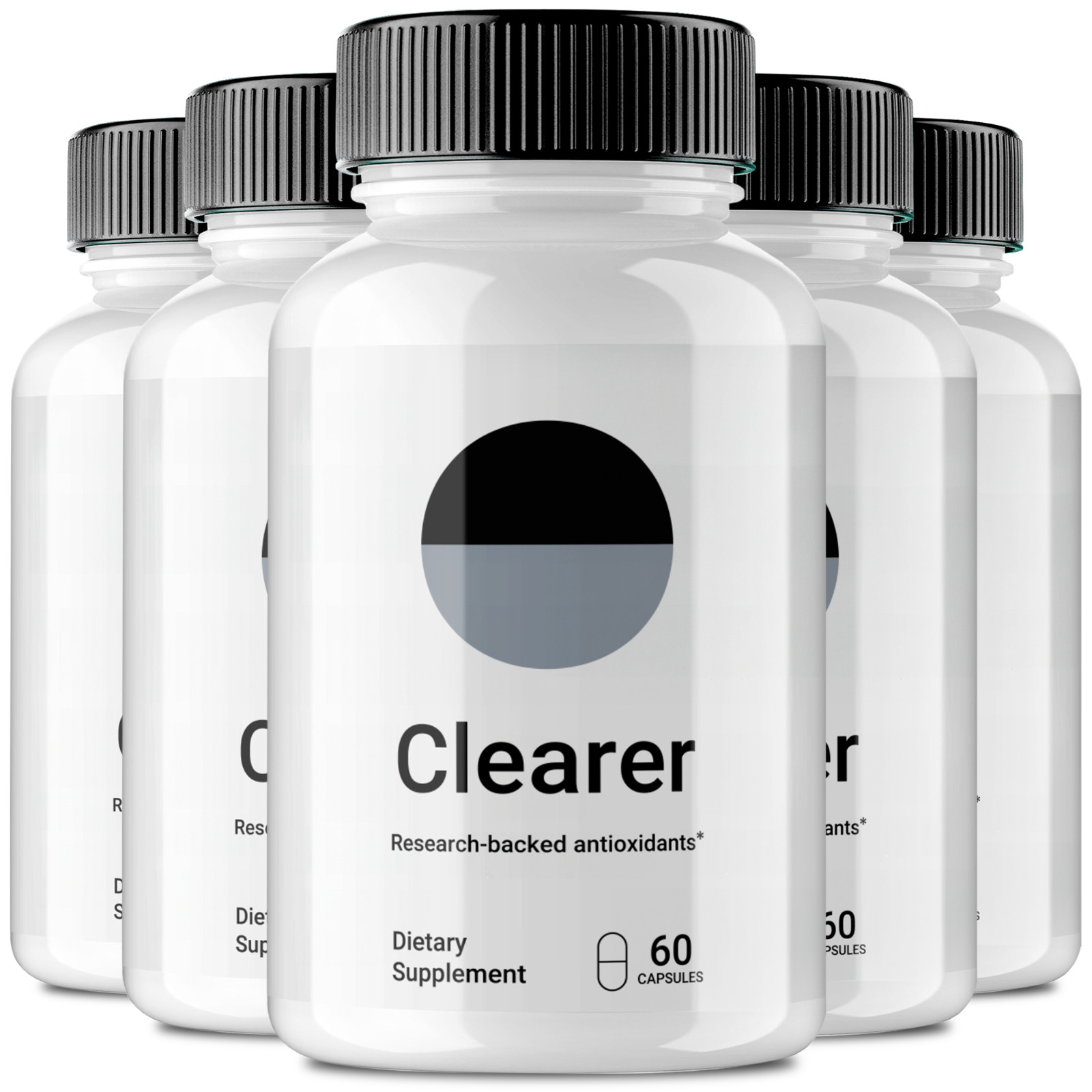 (5 Pack) Clearer Capsules for Eye Health, Visual & Crystal Clear Vision Pills