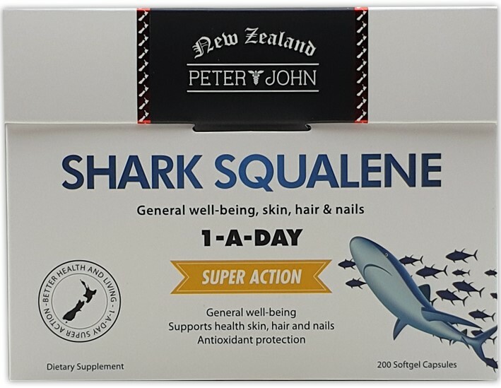 PETER AND JOHN New Zealand SHARK SQUALENE 200 Capsules