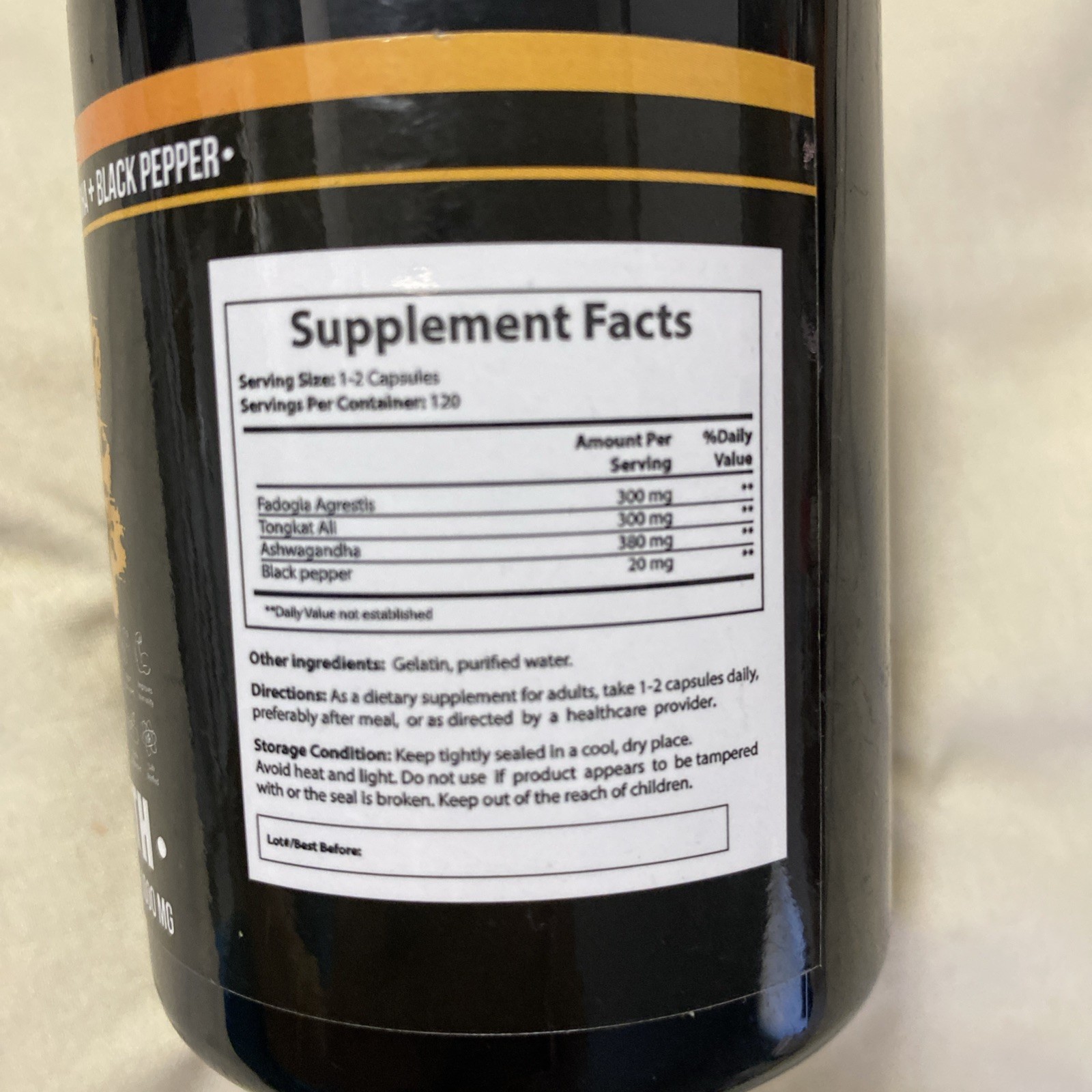 Adhoc Lab Advanced Formula Wild Strength Fadogia Agrestis 120 Caps *