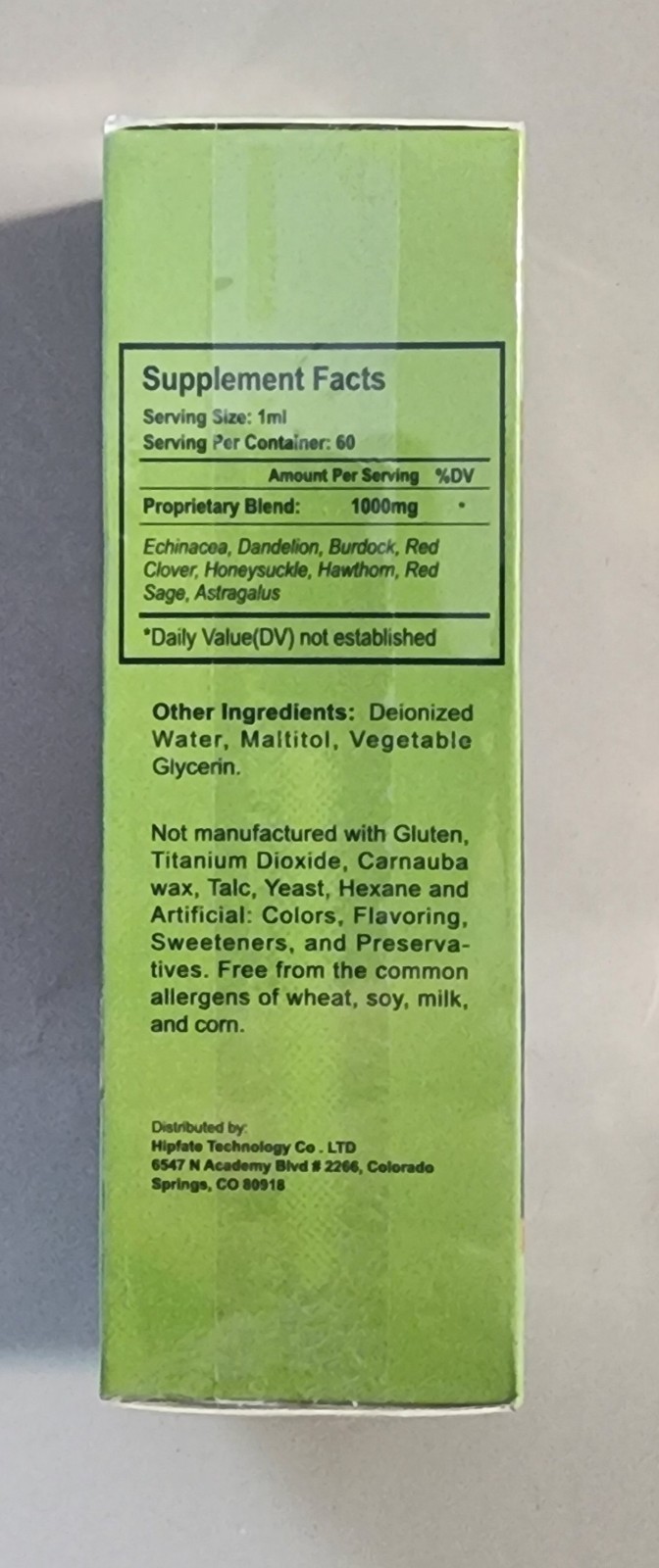 Organic Lymphatic Support Drainage Drops Herbal Cleanse and Immune Support 60mL