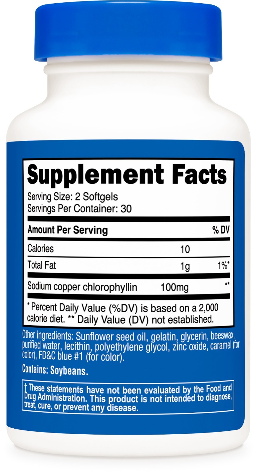 Nutricost Chlorophyll (100mg) 60 Softgels – 30 Servings