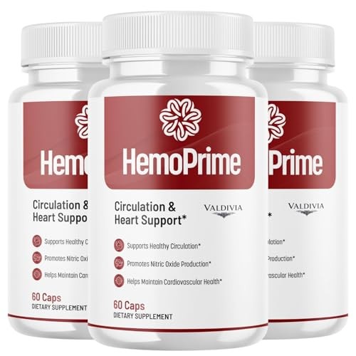 HemoPrime Iron Blood Health Supplement Capsules Energy Anemia 3 Pack 180Ct
