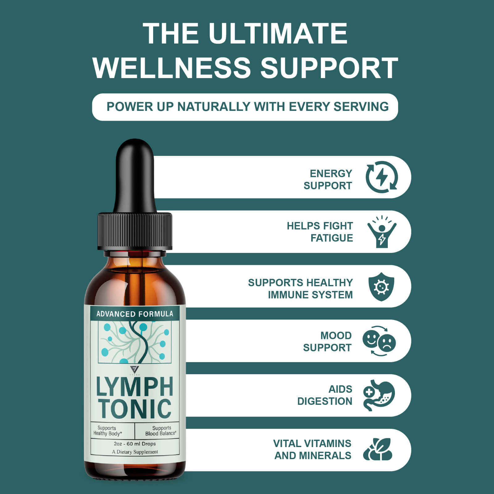 (3 Pack) Lymph Tonic Blood Support Drops, Lymphtonic Supplement (6 oz)