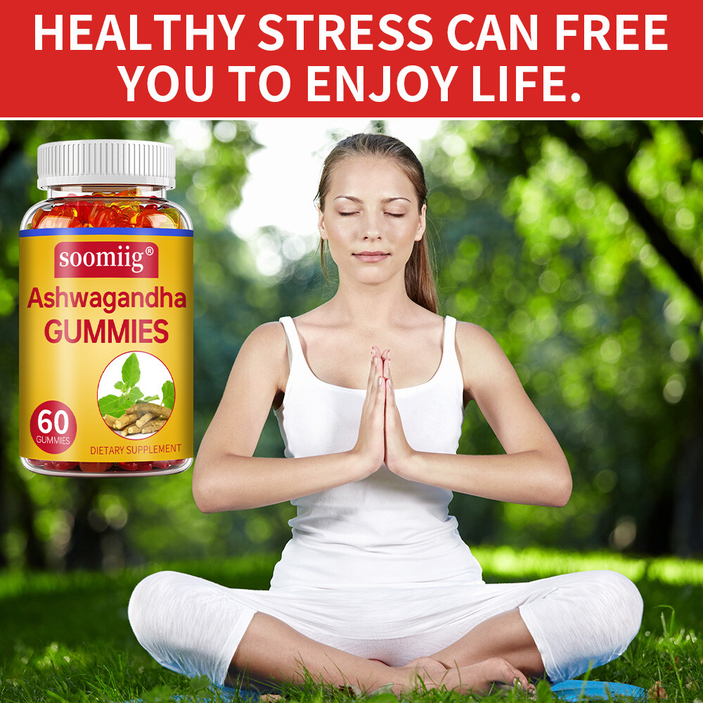 Organic Ashwagandha Gummies High Quality Dietary Supplement, Vegan