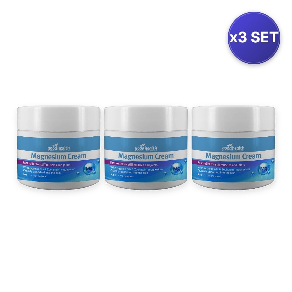 Good Health Magnesium Cream 90g – 3 Pack