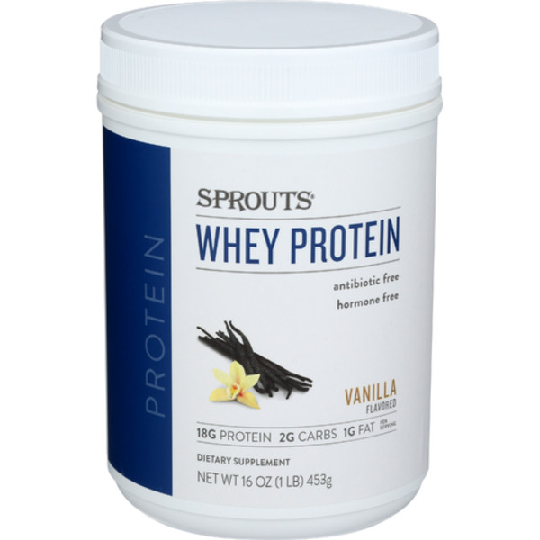2 Pack – Sprouts Whey Protein Vanilla 16 oz