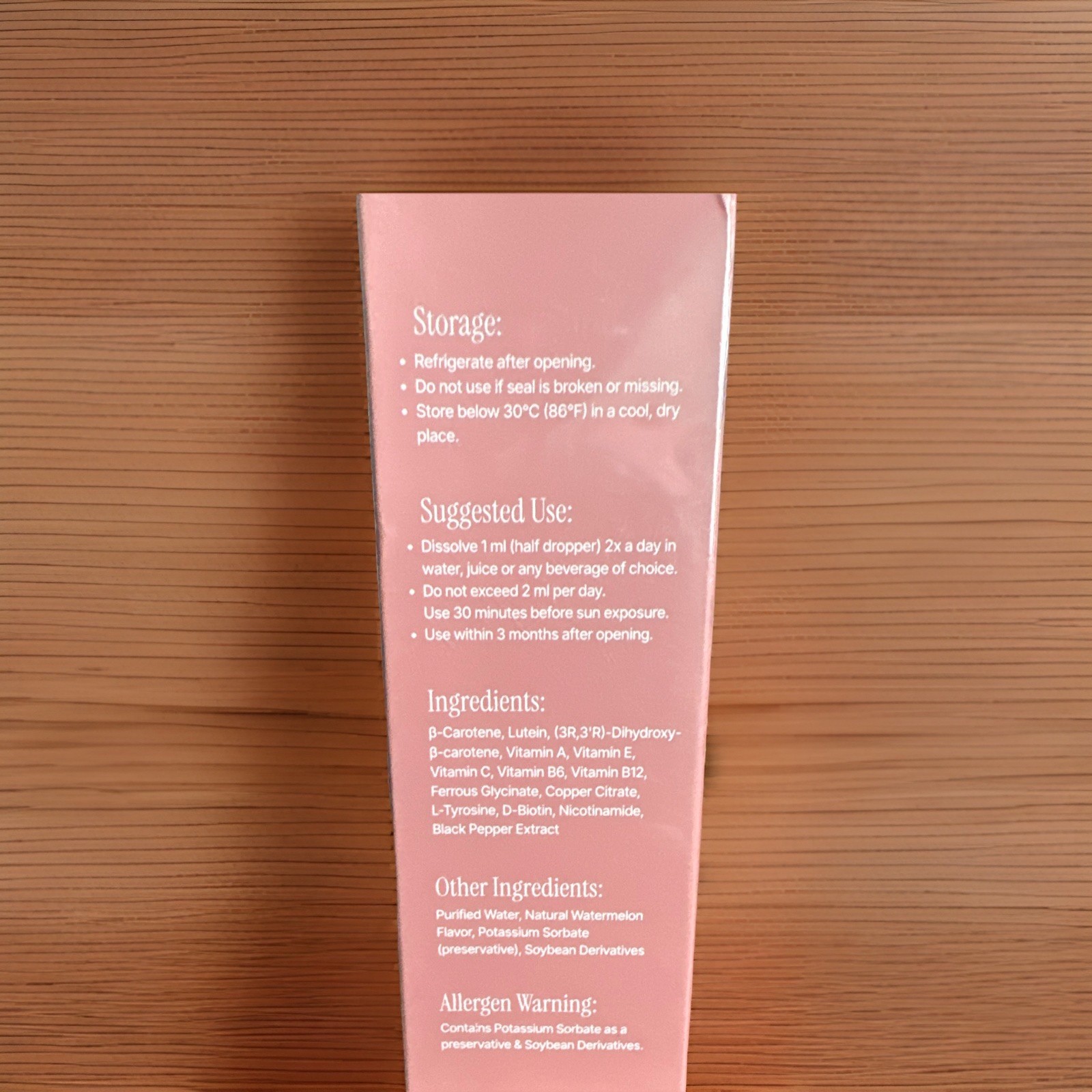 Sorelle The Glow You Drink Skin Health Liquid, Watermelon, 50ml Vitamins A,C,E