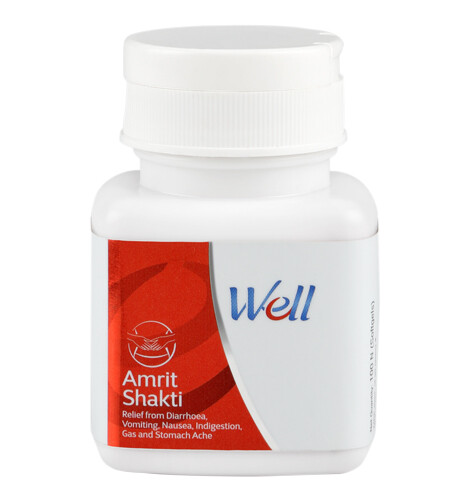 WELL AMRIT SHAKTI 100 SOFTGELS relief from vomiting,nausea, gass, stomach ache