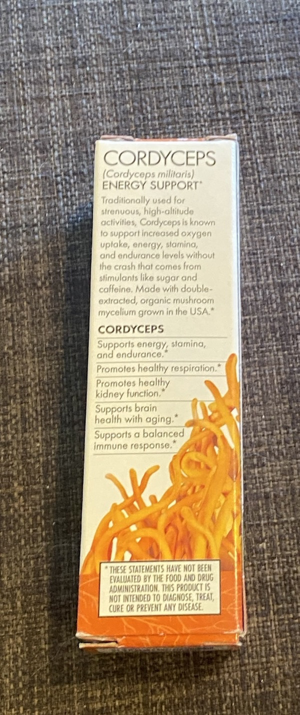 Host Defense Cordyceps Extract 2 Oz Organic Energy Support Fungi 1/27 MUSHROOM