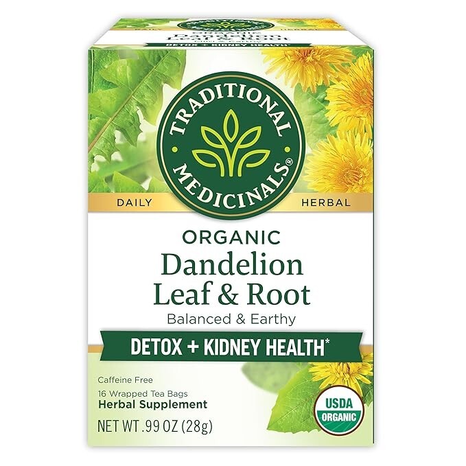 Traditional Medicinals Organic Herbal Tea Dandelion Leaf & Root 16 pckts
