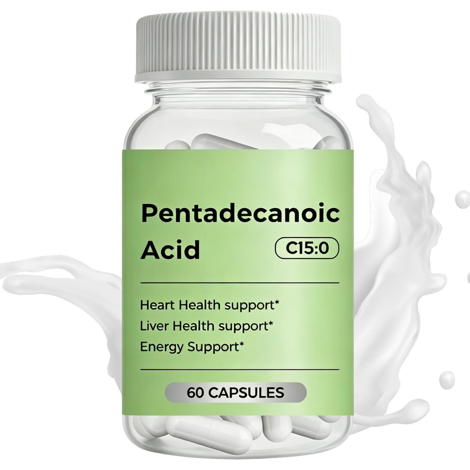 C15:0 Supplement, 2×60 Caps Pentadecanoic Acid, High Altitude Sheep Milk Sourced