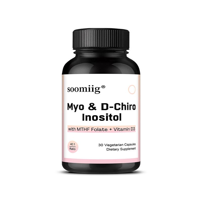 Myo-Inositol D-Chiro Inositol Supplement Vitamin D3 Hormonal Balance for Women