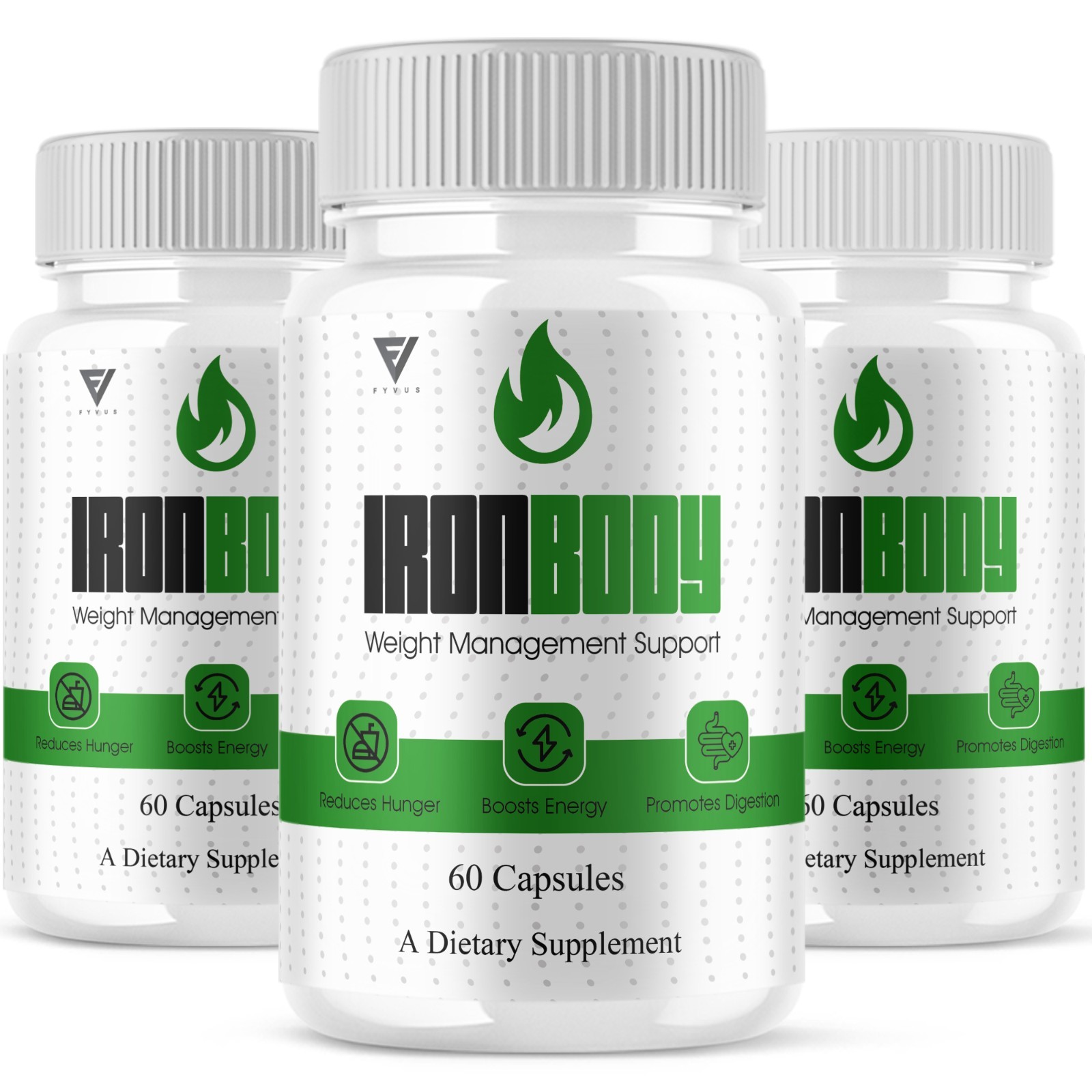 (3 Pack) IronBody Advanced Pills, Iron Body Daily Health Formula (180 Capsules)