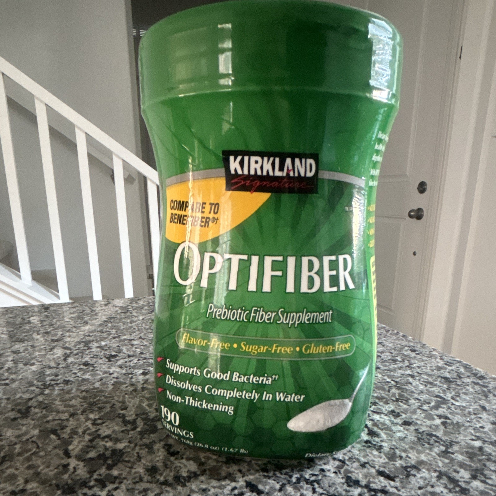 Kirkland Signature OptiFiber Prebiotic Fiber Powder Unflavored 190 Servings
