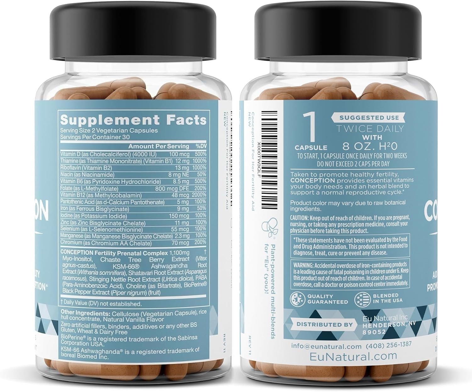 Eu Natural Conception for Her Fertility Supplements for Women – Ovulation, Hormo