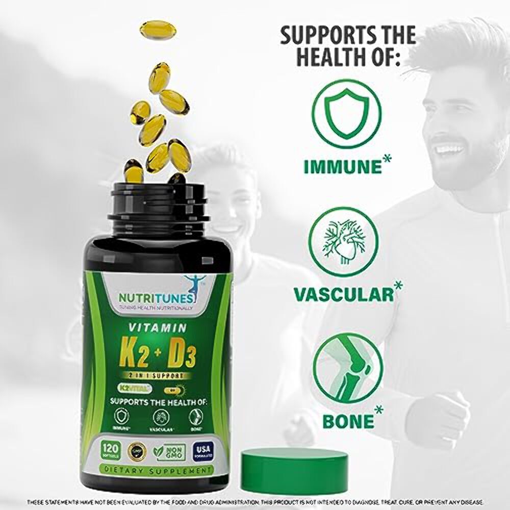 Vitamin K2 + D3 Soft Gels – Heart, Bone & Immune Health Support