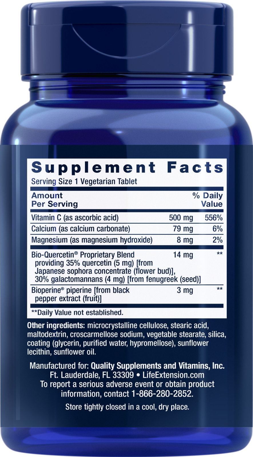 Life Extension Fast-C® and Bio-Quercetin Phytosome 60 Veg Caps( EXP 11/2026)