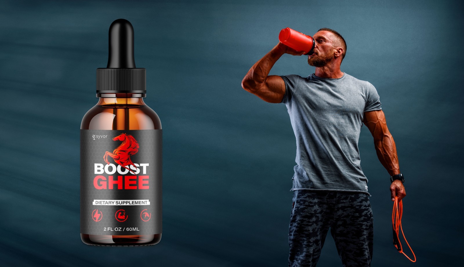 (1 Pack) Boost Ghee Male Support Drops Advanced BoostGhee Supplement 30 Servs
