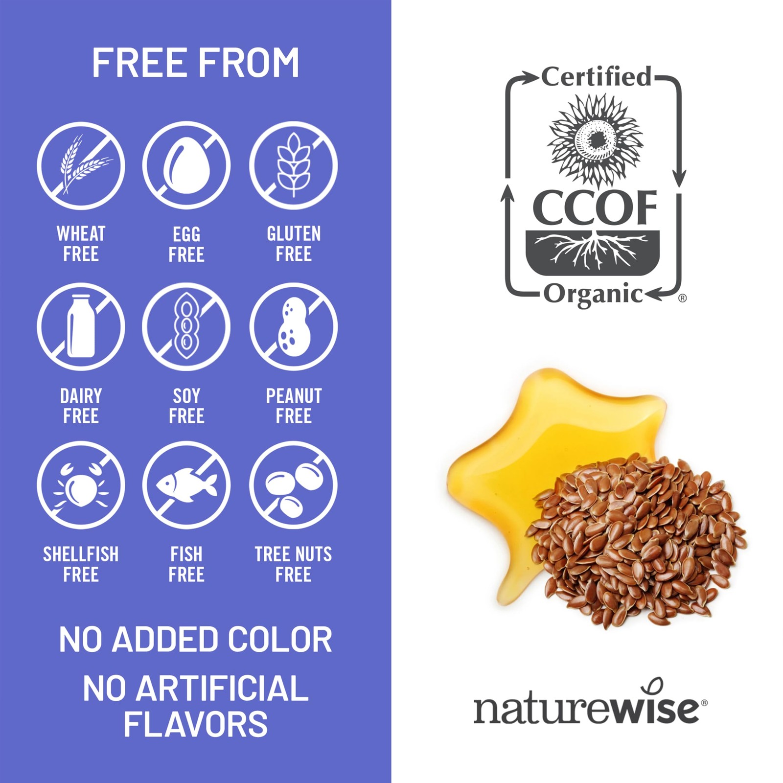 NatureWise Flaxseed Oil 1200 mg, Fish Free Omega 3 120 Count (Pack of 1), Tan