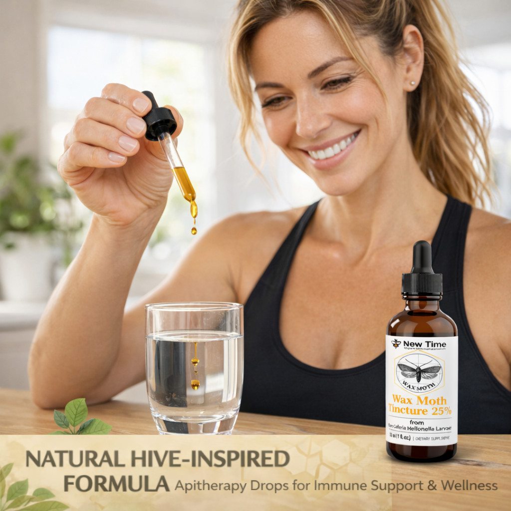 Wax Moth Larvae Tincture 60ml – Extract 25% from Galleria mellonella – Ognevka