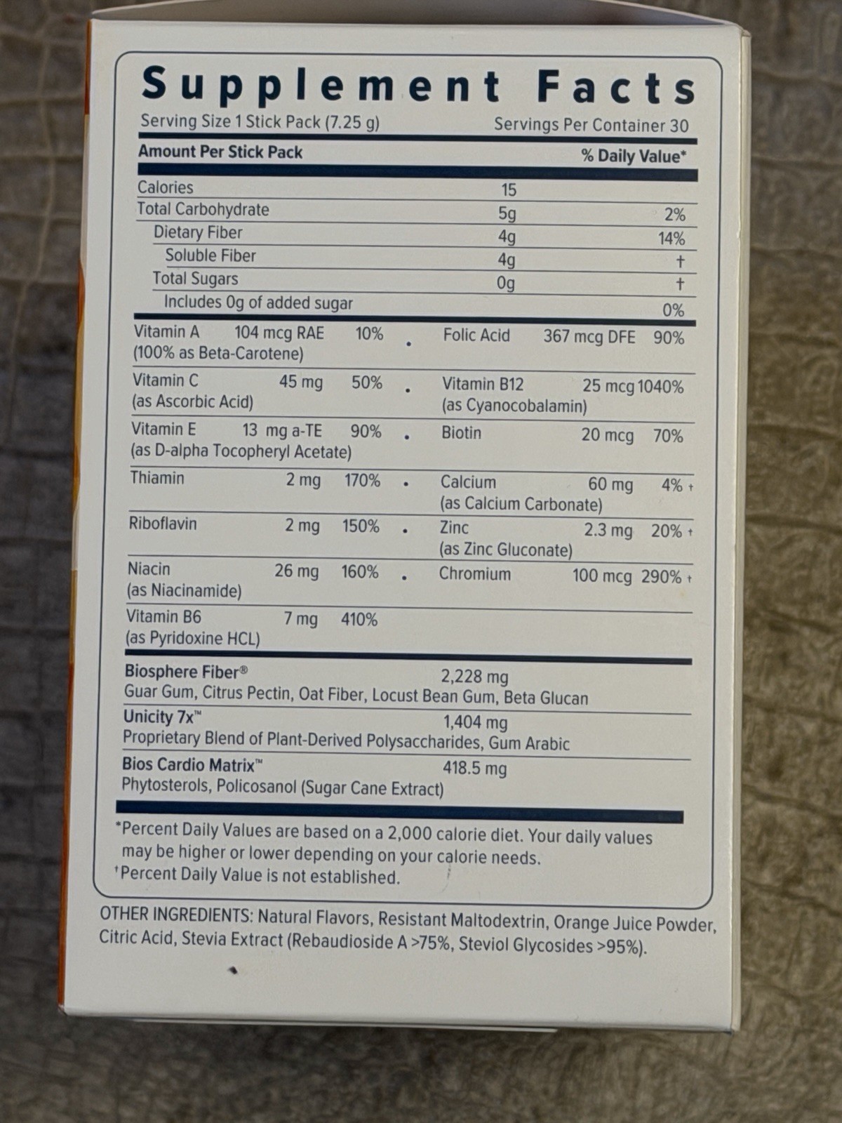 Unicity BALANCE Cholesterol Support Drink 30 Pack New / Sealed – July 2026