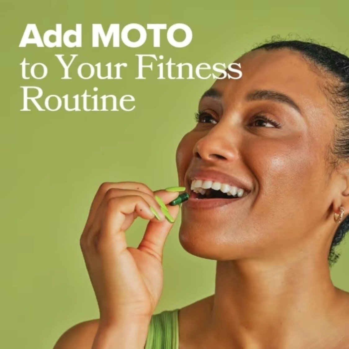 MOTO Capsule for Metabolism Support with Green Tea Extract and Vitamin B12