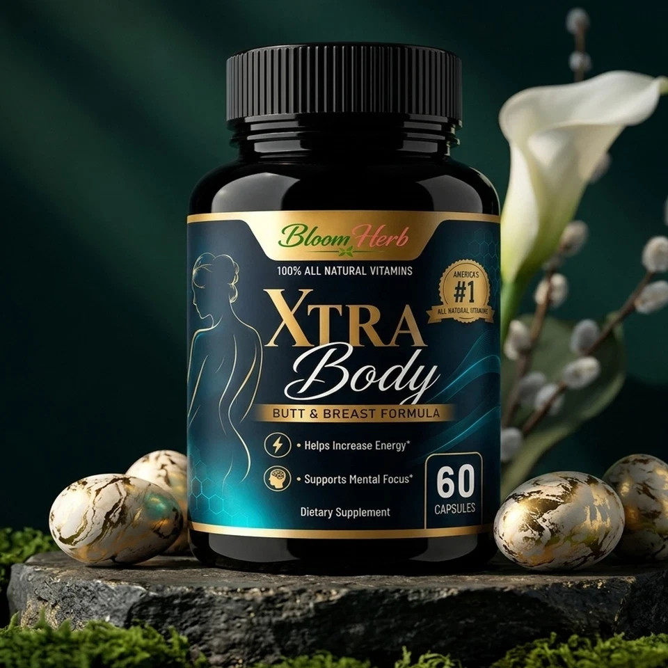 Bloom Herb XTRA Body Capsule Natural Breast Butt Enhancement For Women 60 Count