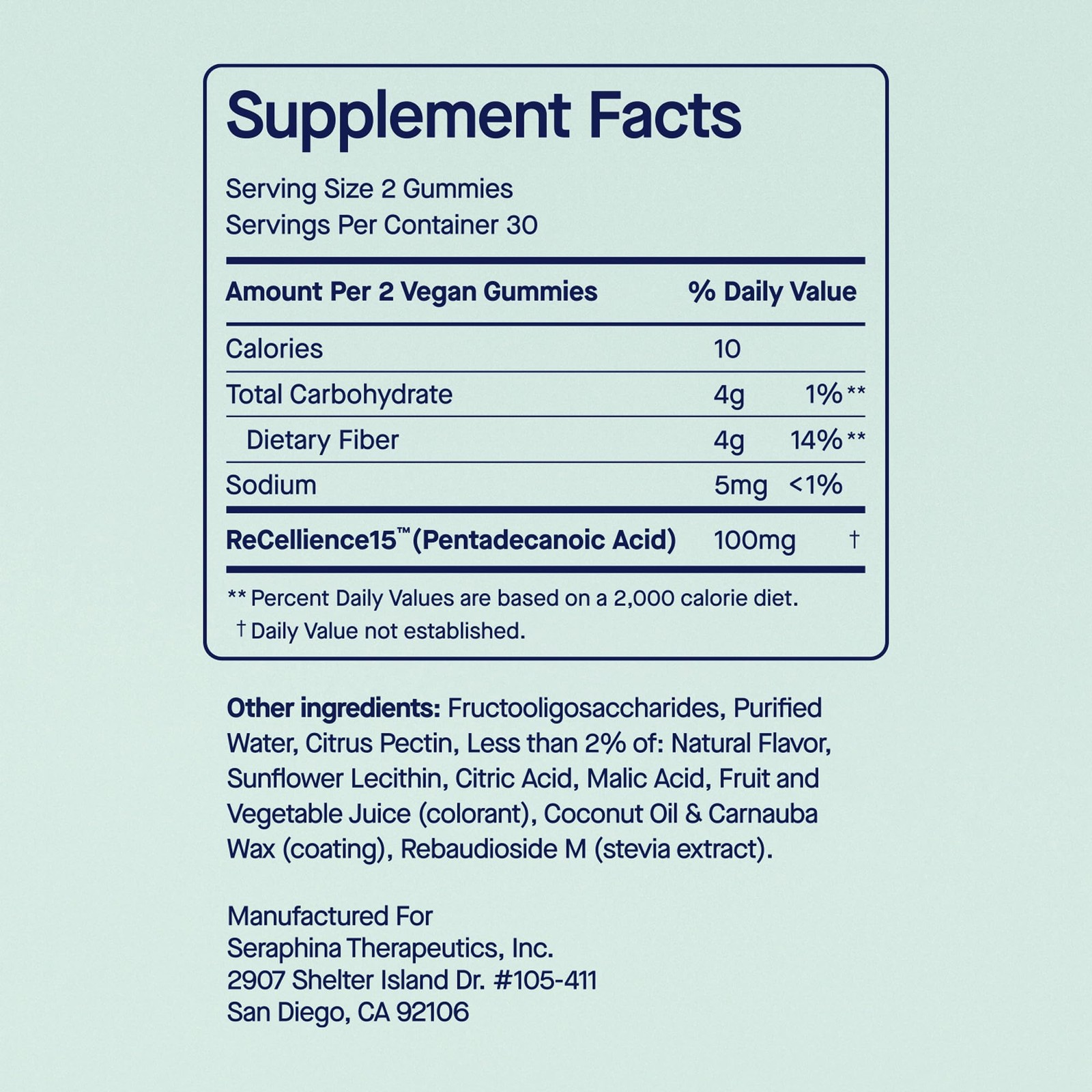 Fatty15 C15:0 Pentadecanoic Acid Healthy Aging Gummies – 60 Count (Pack of 1)