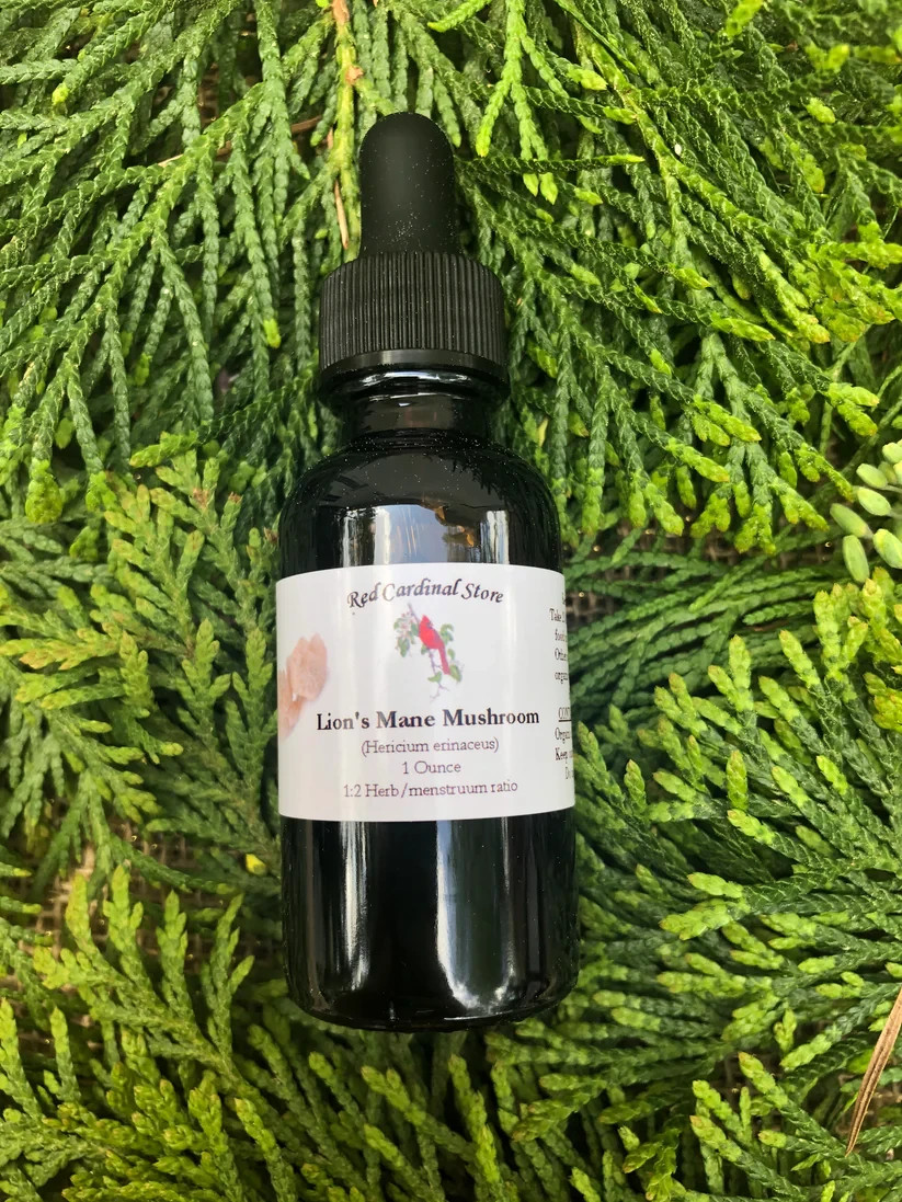 Lion’s Mane Mushroom Tincture Herb Extract Double ExtractionOrganic Made in USA